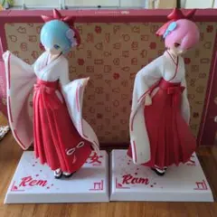 巫女　ラム レム 　フィギュアセットのサムネイル
