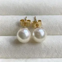 あこや真珠　スタッドピアス　F561
