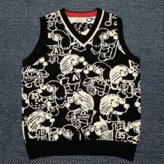 adabat アダバット コットン ニットベスト 刺繍 　日本製 X2961 adabat アダバット コットン ニットベスト 刺繍 日本製 X2961 - メルカリ