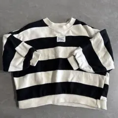 韓国子供服 ボーダートレーナー