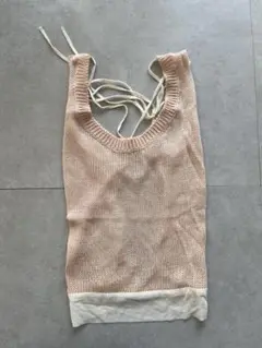 値下げ【極美品】希少 90s MIU MIU 白タグ アーガイル ニットベスト ミュウ ニットベスト パール付き カシミヤ100% レディース SIZE