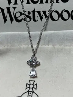 Vivienne Westwood シルバーxブルー人魚のティアーズ　ネックレス