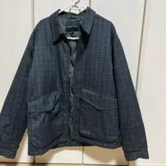 ダークグリーン チェック柄 ジャケット