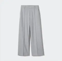 ブラッシュドジャージーワイドパンツ/丈短め