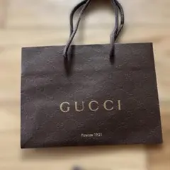 GUCCI ブラウン ショップ袋 中型