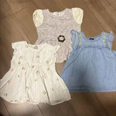 キッズトップス　3枚セット　プティマインムージョンジョンWILLMERY 100