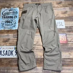 Wrangler Riggs ワークパンツ W34 グレージュ 古着 L相当のサムネイル