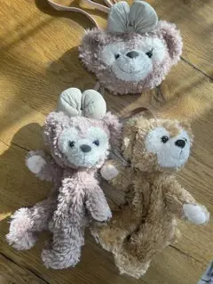 ダッフィー　シェリーメイぬいぐるみ　ポシェット3体セット