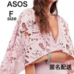 ASOS カットワークレース ボレロ風ケープ レーストップス