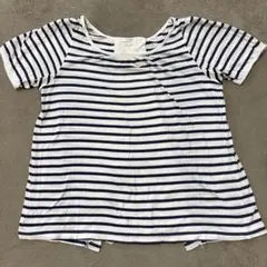 ハニーズ❤️バックレースが可愛い❤️ボーダーカットソー 半袖