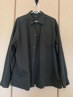 UNIQLO 長袖シャツ カーキ
