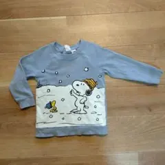 スヌーピー トレーナー 90　95 水色
