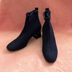 ZARA/ストライプソックスショートブーツのサムネイル