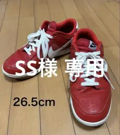 2006年製造 NIKE DUNK LOW ネイビー×レッド レザー 28cm - メルカリ
