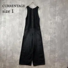 カレンテージ CURRENTAGE ローバックオーバーオール デニム サロペット