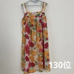 オシュコシュ　花柄 ノースリーブ ワンピース 12T(130位)のサムネイル