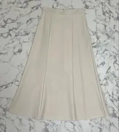 INGNIフェイクレザー ロングスカート アイボリー