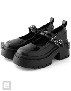 GRL ダブルストラップ厚底ローファー［zr1363］