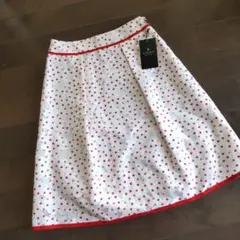 新品タグ付 定価55000円 ランバンコレクション ドットスカート