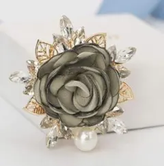 大特価❕バラ デザイン ブローチ パール コサージュ 七五三 歓送迎会