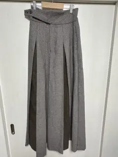 LAGUNAMOON チェック柄 ワイドパンツ S