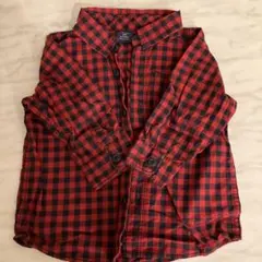 babyGap レッド・ブラックチェックシャツ 90cm