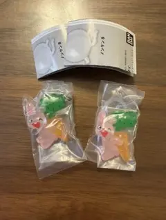 匿名配送　ノンタン　めじるしアクセサリー2 うさぎさん2個セット