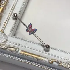 14-25 ボディピ　14G ボディピアス　バタフライ　蝶々