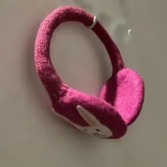 ウサギデザイン ピンク イヤーマフ