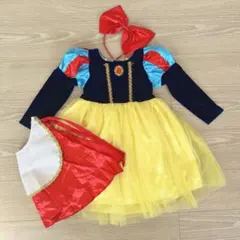 白雪姫 コスチューム ドレス カチューシャ、マント付き