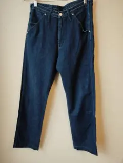 実寸W30 ワールドワーカーズ シンチバック デニムパンツ 薄手 状態良好のサムネイル