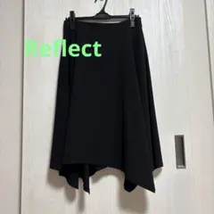 Reflect ブラック フレアスカート