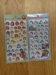 ボンボンドロップシール　和柄　だるま・富士山セット