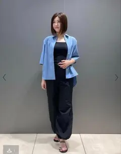 【25年現行】Theory luxe黒パラシュートワイドパンツ