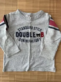 DOUBLE B グレー 長袖Tシャツ　90cm