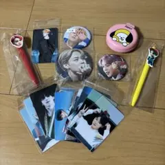 BTS Jiminグッズセット ペン・缶バッジ・フォトカード