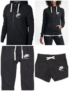 NIKE トレーニングウェア フード付きジャケット パンツセット XL ブラック