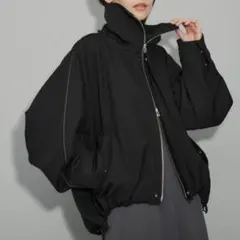 ADAM ET ROPE' 2WAYシルエットミドル丈スタンドカラーブルゾン