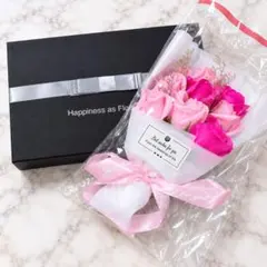 ソープフラワー 花束 ピンク系 ギフト フラワーアレンジメント 新品未使用