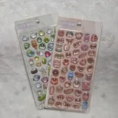 クリアぷくぷくキャンディシール パン 鳥 2点セット