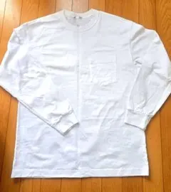 【GU】 ヘビーウェイトクルーネックT長袖 ビッグシルエット　M