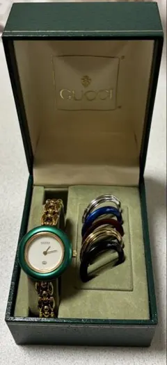 5ADM023 GUCCI グッチ チェンジベゼル 時計 箱付 - メルカリ