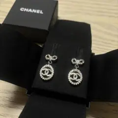 CHANEL リボン CCロゴ ピアス