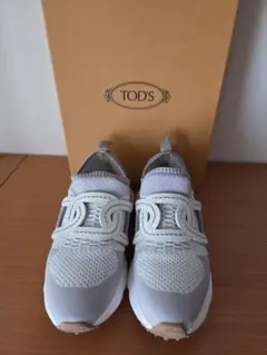 トッズ TOD'S ケイト レザー&ファブ リック スニーカー 36サイズ美品
