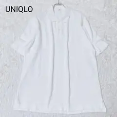 ユニクロ UNIQLO ポロシャツ Lサイズ ホワイト 半袖 カジュアル 無印
