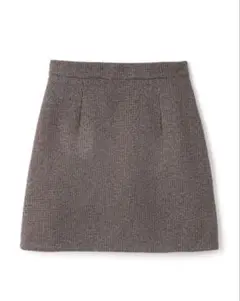 【GRL】インパン付き千鳥格子チェック台形スカート