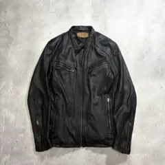 JACKROSE ブラック シングルライダースジャケット サイズ4