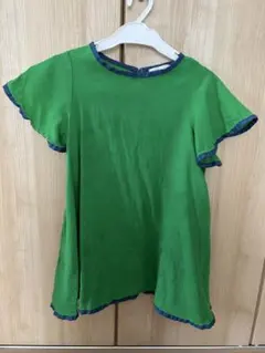 MARKEY'S 緑色 フリル付き半袖ワンピース