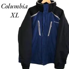 Columbia コロンビア　ナイロンジャケット アウトドア　インナー付　青黒