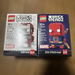 미개봉 LEGO レゴ ブリックヘッズ アイアンスパイダーマン アイアンマン